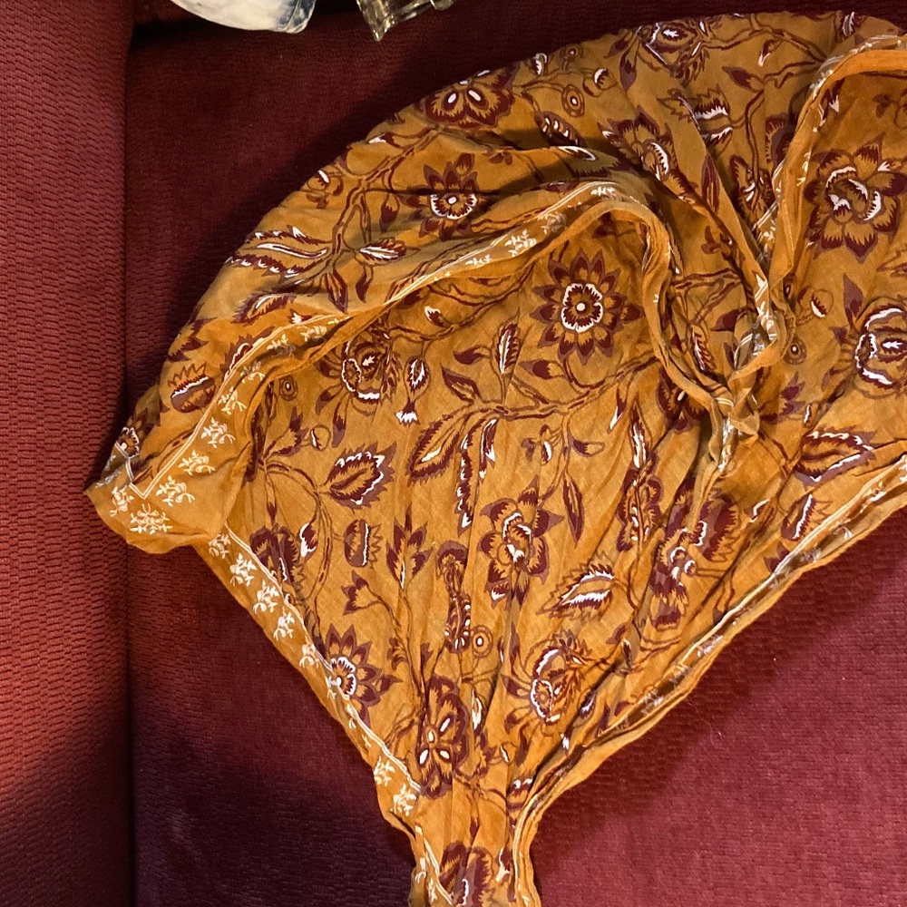 Madewell orange kerchief / bandanna